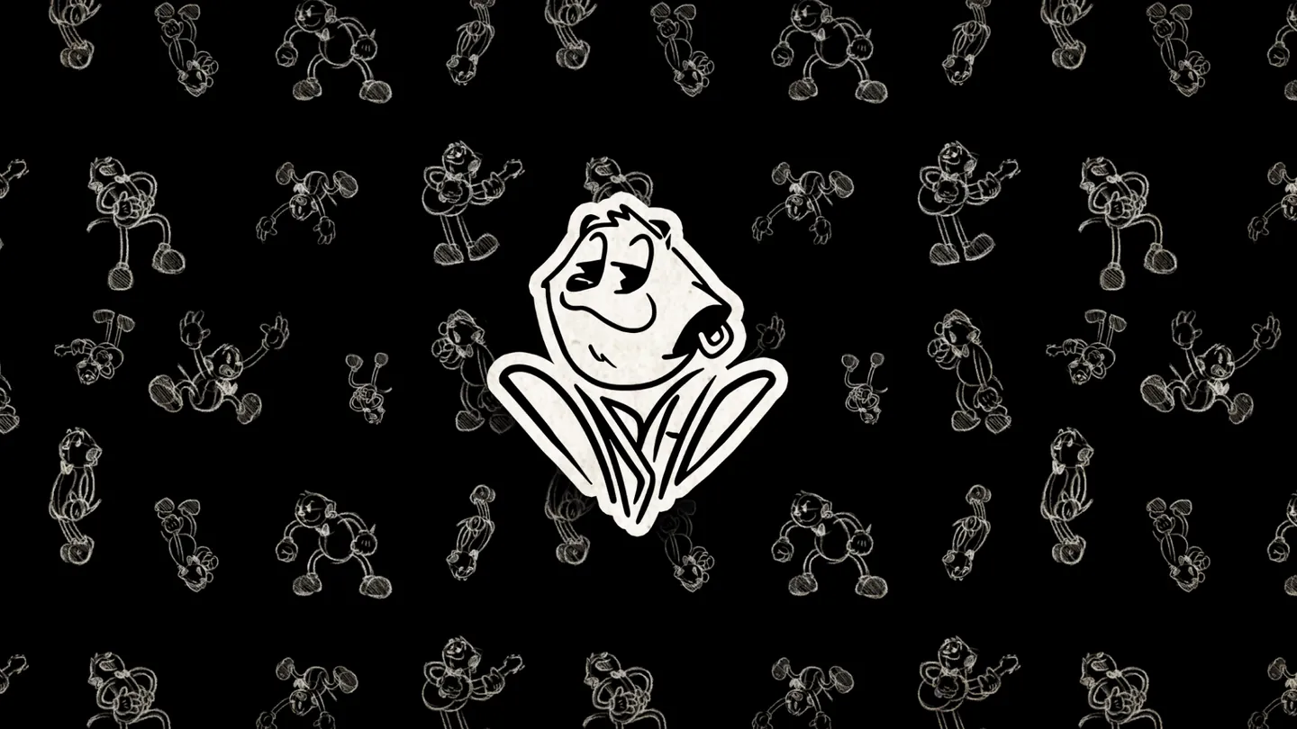 Meerkat sobre el patrón de personajes