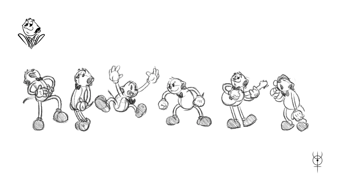 Hoja de poses del personaje