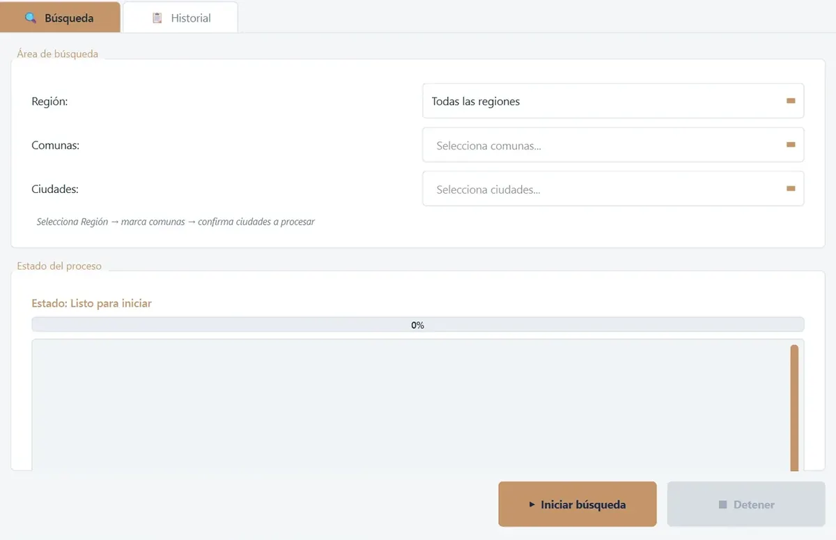 Captura del proyecto Prospección comercial automatizada
